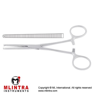 Ochsner-Kocher Haemostatic Forcep Straight - 1 x 2 Teeth Stainless Steel, 24.5 cm - 9 3/4"